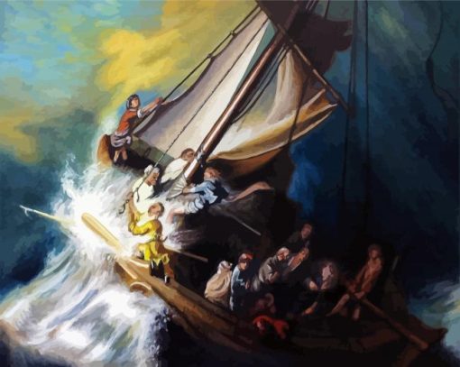 The Storm On The Sea Of Galilee Diamond Painting