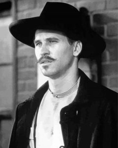 Tombstone Val Kilmer Black And White Diamond Painting