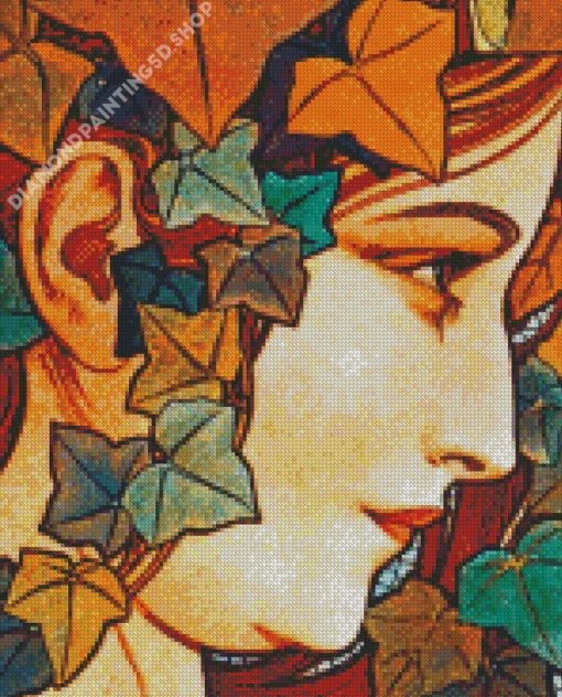 Vintage Art Nouveau Ivy Diamond Painting