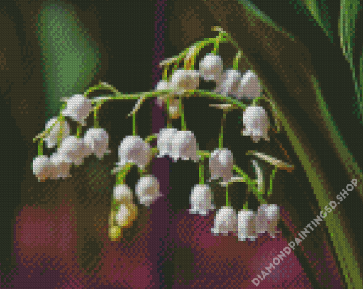 White Lily Of The Valleys Diamond Painting