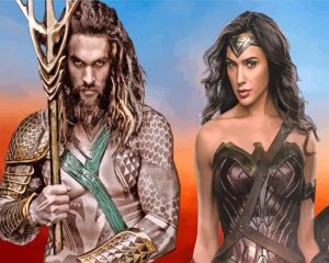 Wonder Woman Aquaman Diamond Painting