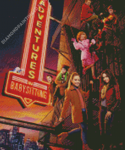 Adventures In Baby sitting Movie Poster Diamond Painting
