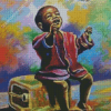 African Child Diamond Painting