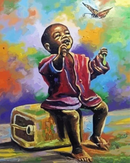 African Child Diamond Painting