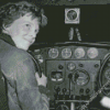 Amelia Earhart In The Plane Diamond Painting