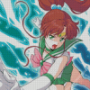 Anime Girl Sailor Jupiter Diamond Painting