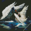 Anime Swan Birds Art Diamond Painting