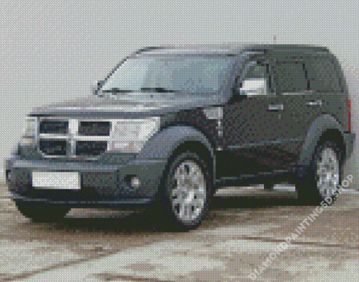 Black Dodge Nitro Diamond Painting