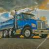 Blue Kenworth Truck Diamond Painting