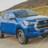 Blue Toyota Hilux Diamond Painting