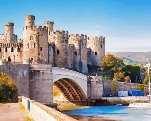 Conwy Welsh Castle Diamond Painting