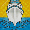 Cruise Liner Pop Art Diamond Painting