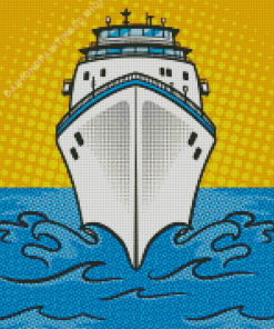 Cruise Liner Pop Art Diamond Painting