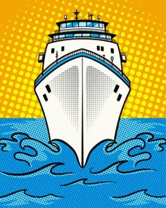 Cruise Liner Pop Art Diamond Painting