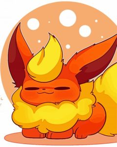 Cute Flareon Diamond Painting