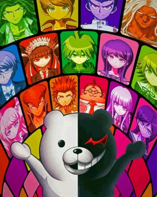 Dangaronpa Video Game Serie Diamond Painting