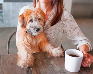 Dogs And Coffee Diamond Painting