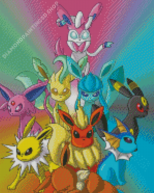 Eeveelution Pokemon Go Diamond Painting