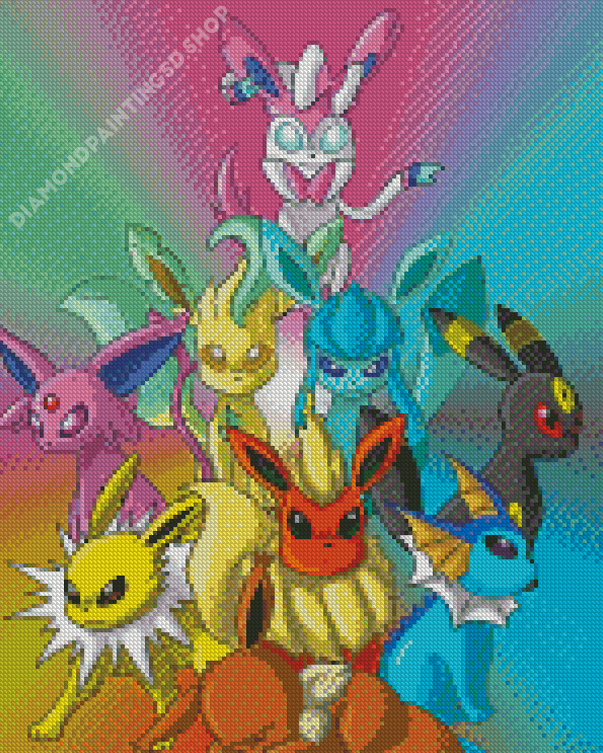 Pokemon Go Eeveelution – Diamond Paintings