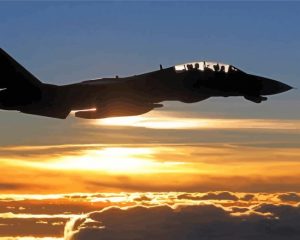 F14 Tomcat Silhouette Diamond Painting