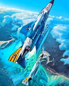 F4 Phantom Jet Flight Diamond Painting