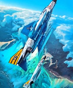 F4 Phantom Jet Flight Diamond Painting