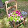 Flowers In Chair Diamond Painting