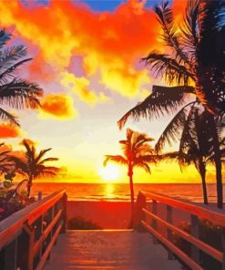 Fort Lauderdale Sunset Diamond Painting