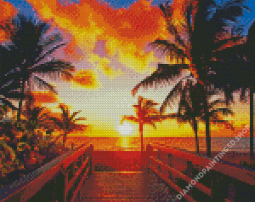 Fort Lauderdale Sunset Diamond Painting