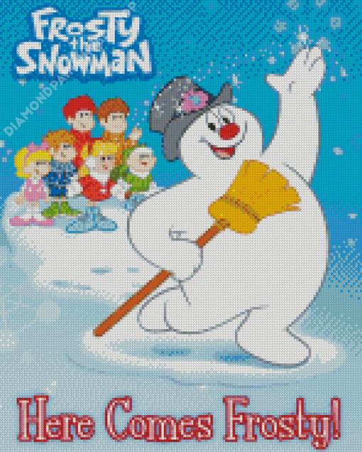 Frosty Snowman Animation Diamond Painting