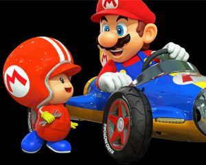 Go Kart Cartoon Diamond Painting