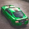 Green Mustang Car Diamond Painting