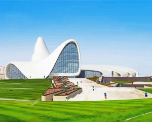 Heydar Aliyev Centre Azerbaijan Diamond Painting