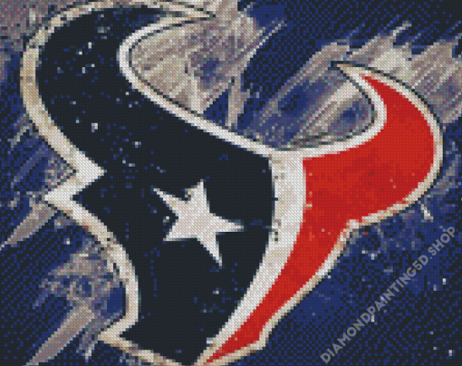 Houston Texans Splash Logo Diamond Painting