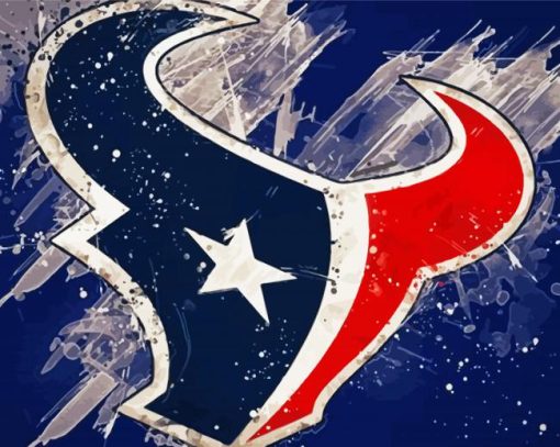 Houston Texans Splash Logo Diamond Painting