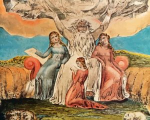 Job And His Daughters By William Blake Diamond Painting