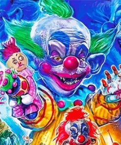 Killer Klowns From Outer Space Characters Diamond Painting