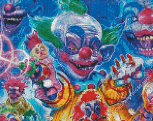 Killer Klowns From Outer Space Characters Diamond Painting