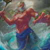 King Neptune In Sea Diamond Painting