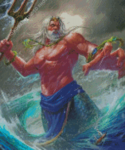 King Neptune In Sea Diamond Painting