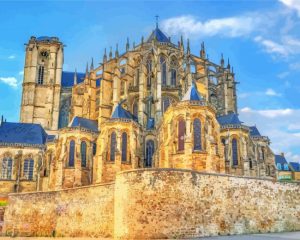 Le Mans Cathedral France Diamond Painting