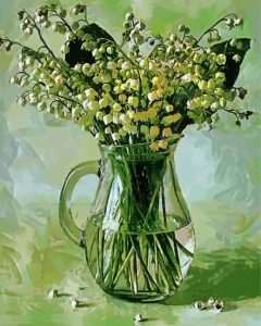 Lily Of Valley Jar Diamond Painting