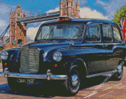 London Black Cab Diamond Painting