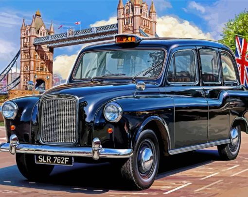 London Black Cab Diamond Painting