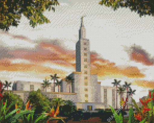 Los Angeles California Temple Diamond Painting