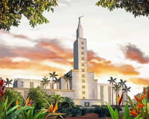 Los Angeles California Temple Diamond Painting