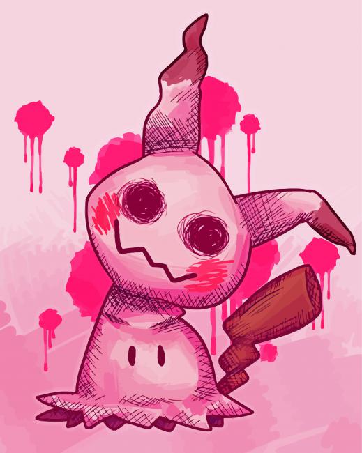 mimikyu pokemon, digital art