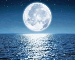 Moon And Ocean Diamond Painting