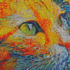 Mosaic Cat Art Diamond Painting