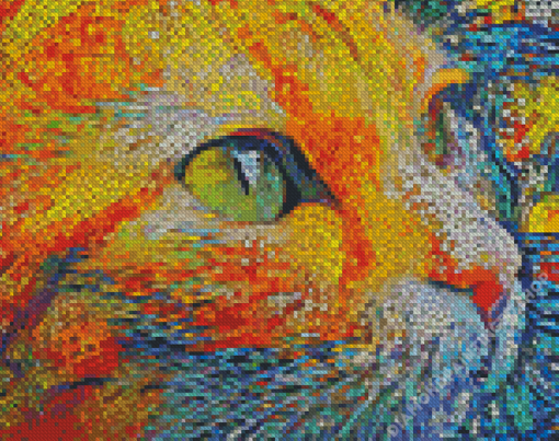 Mosaic Cat Art Diamond Painting